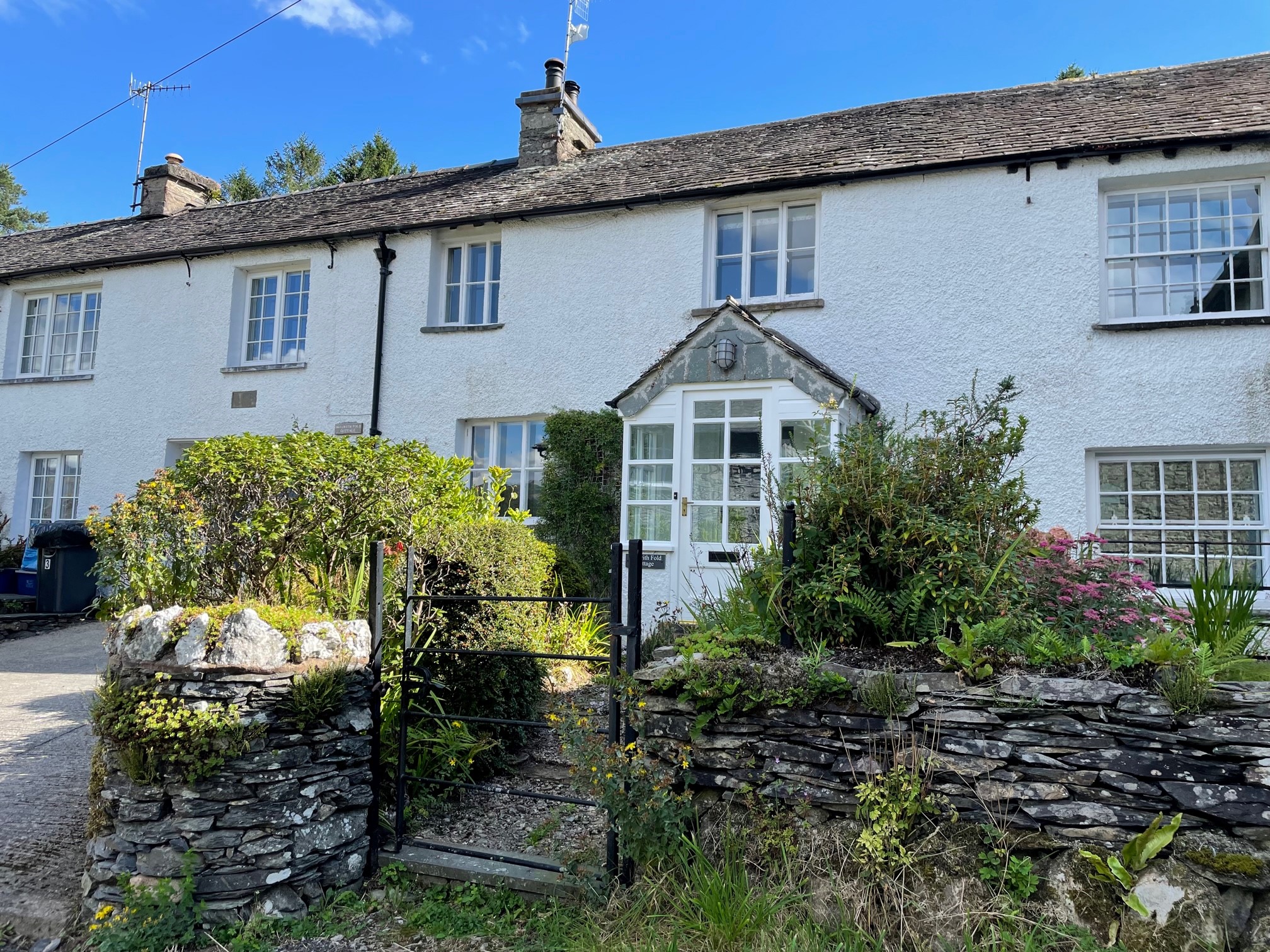 Skelwith Fold Cottages Number 3 Front gate and entrance