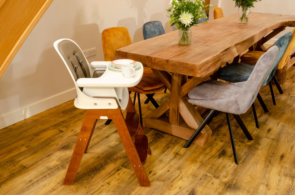 Skelwith Fold Cottages Greenhouse Dining Room with High Chair