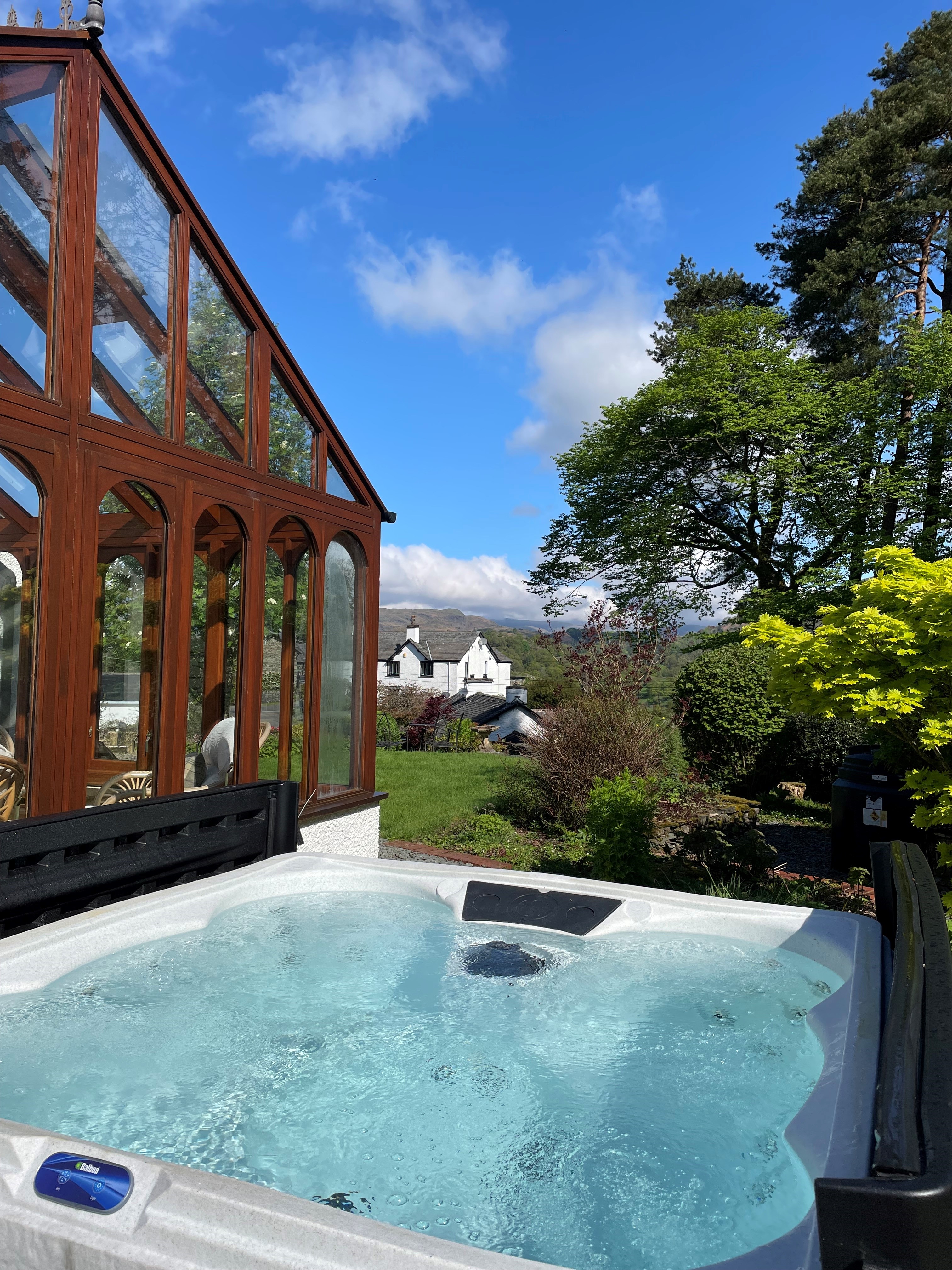 Skelwith Fold Cottages Number 1 Hot Tub View