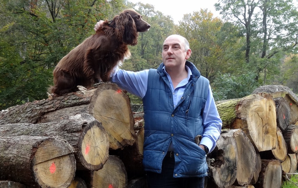 Owner Henry with Spaniel